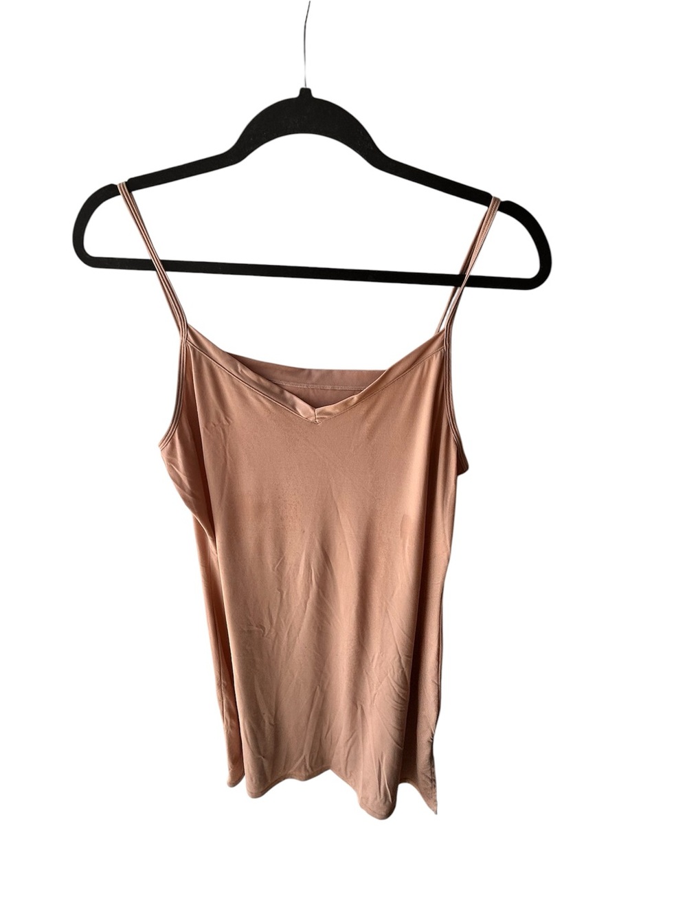 Vassarette Nude Spaghetti Strap Camisole Women Large LNC
